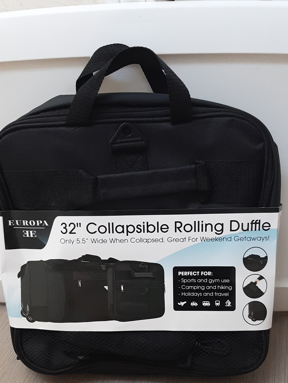 Collapsible Rolling Duffle Bag NWT - Picture 3 of 7